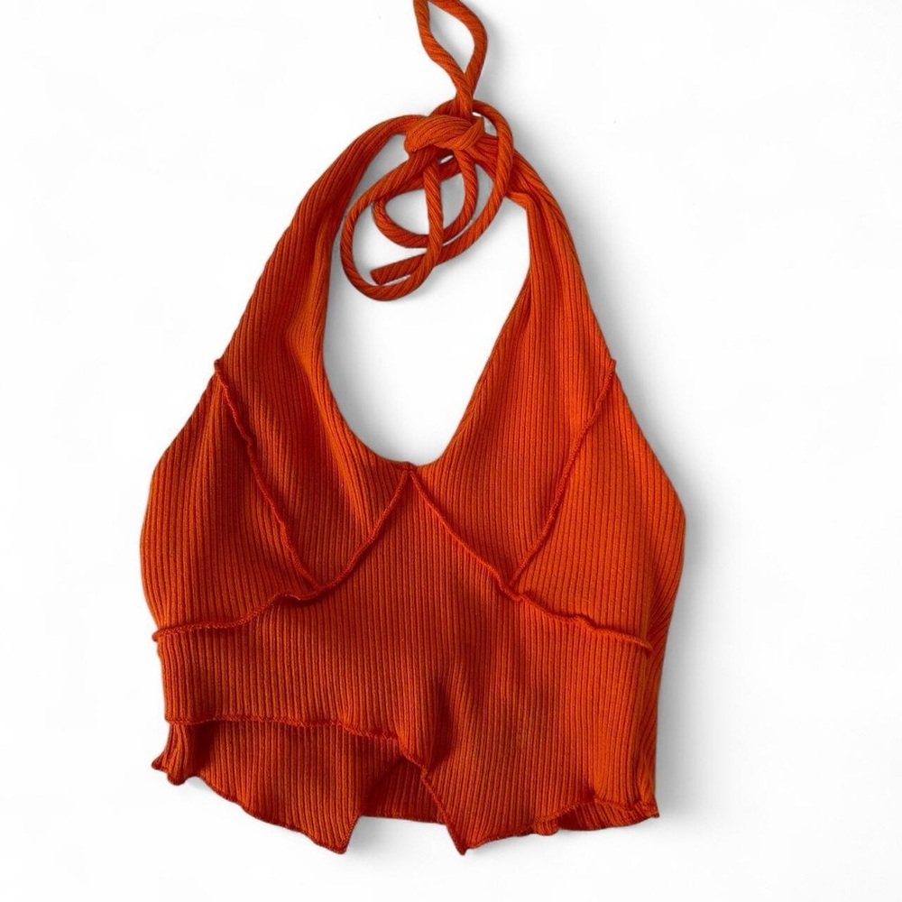Orange Halter Top